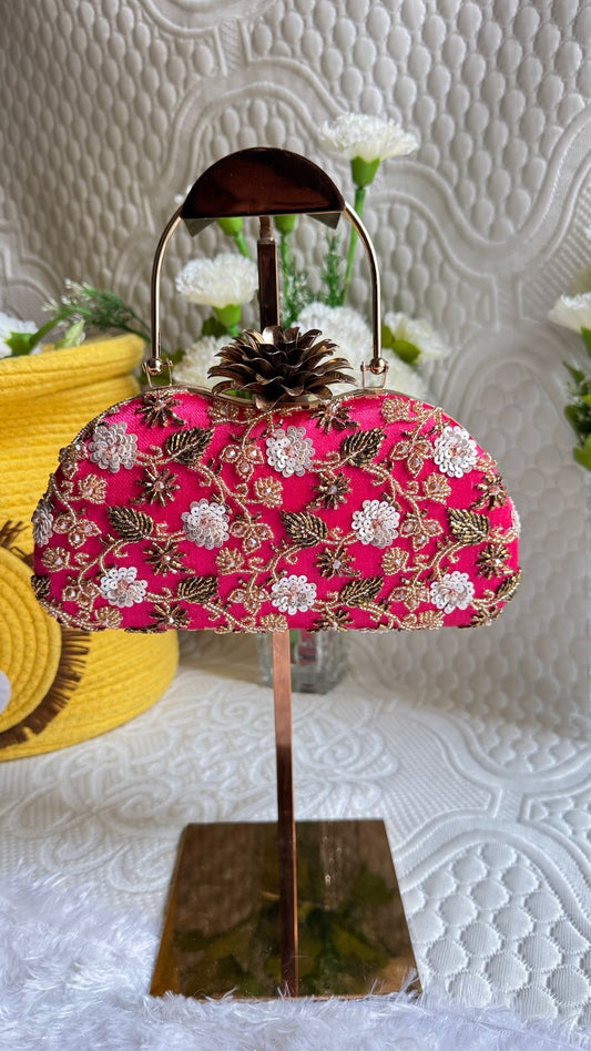 Baiza Zardozi Hand Embroidered Clutch