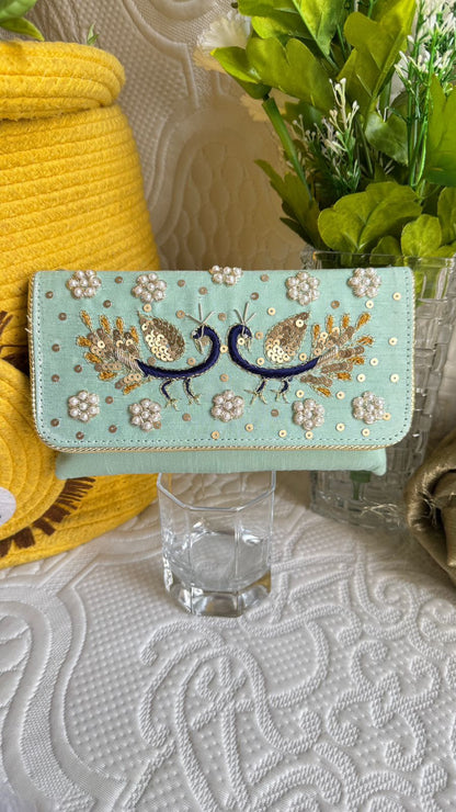 Embellished Envelope Clutch