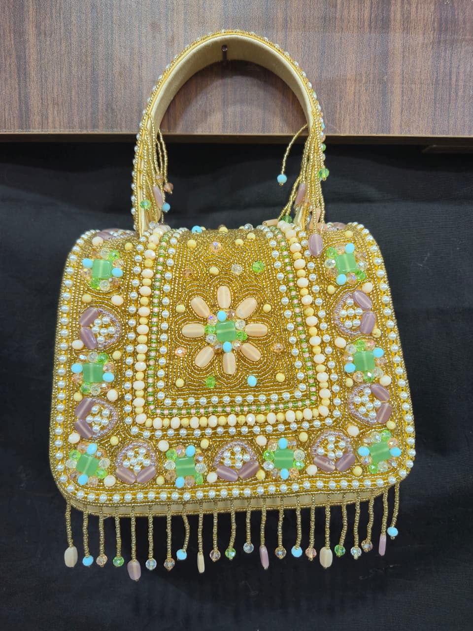 Chloe Gold Flap Over Bag with Handle