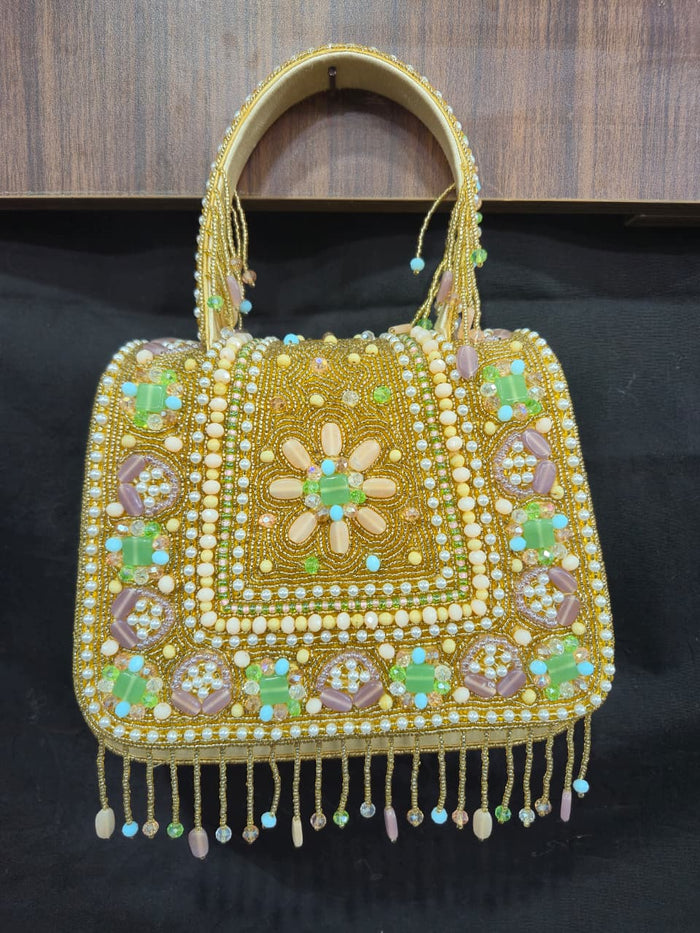Chloe Gold Flap Over Bag with Handle