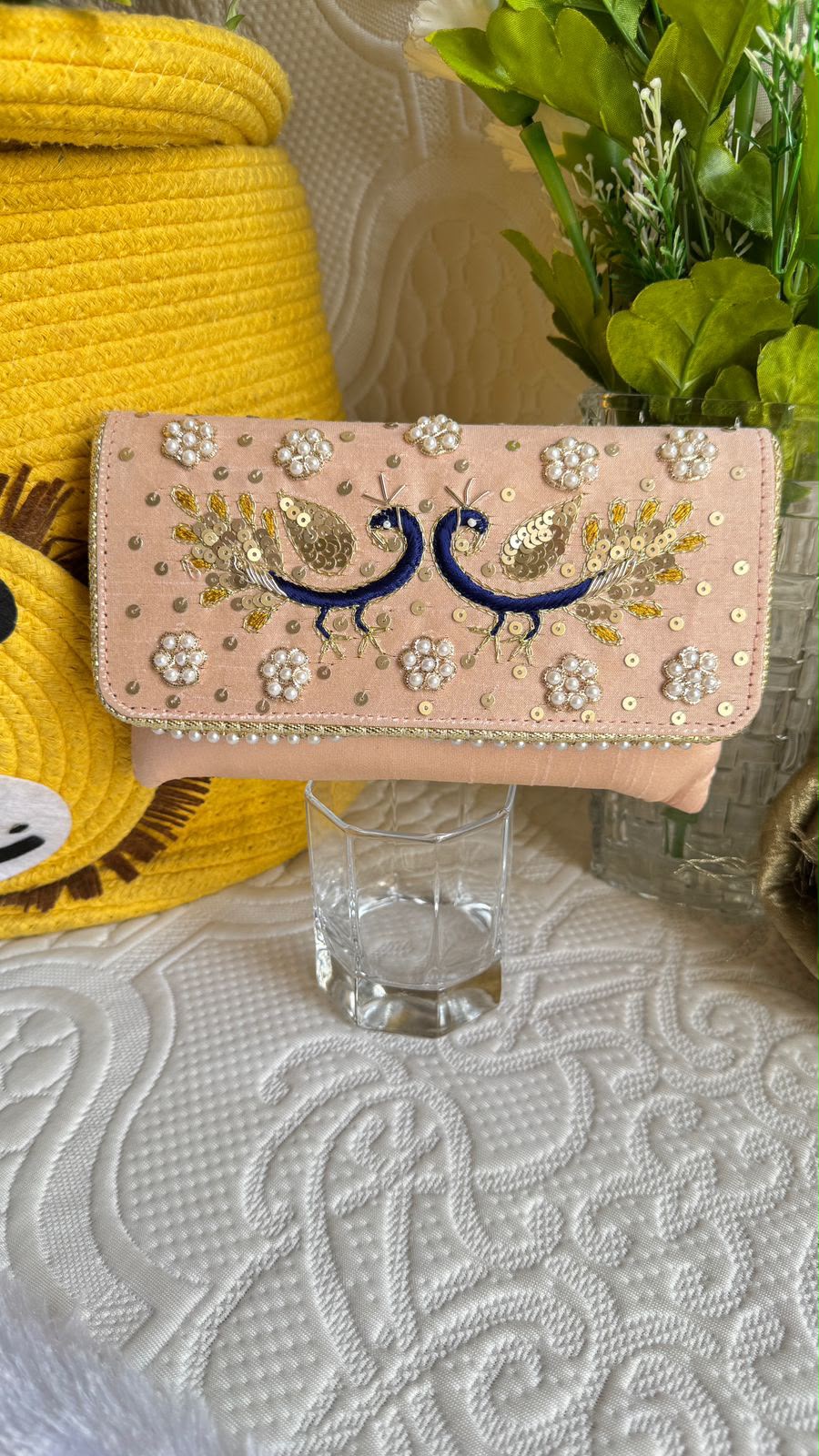 Embellished Envelope Clutch
